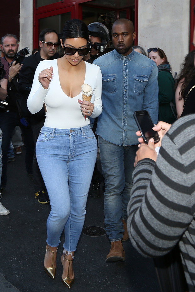 Kim Kardashian Sighting In Paris