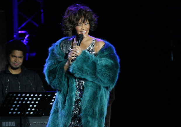 Singer Whitney Houston Performs In Moscow