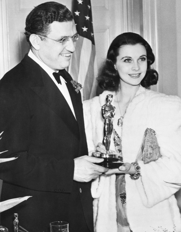 David O. Selznick W/Vivien Leigh &Oscar