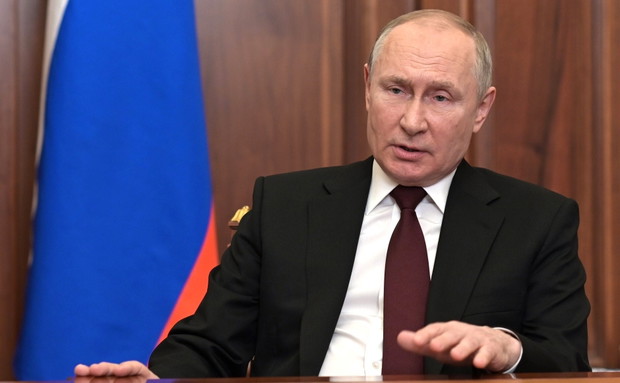Russian President Putin addresses the nation