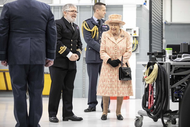 Her Majesty The Queen Visists RAF Marham