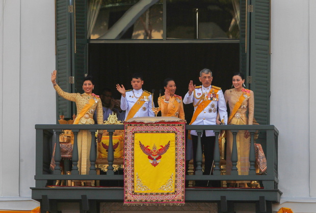 Members of the Thai royal family (L-R) Princess