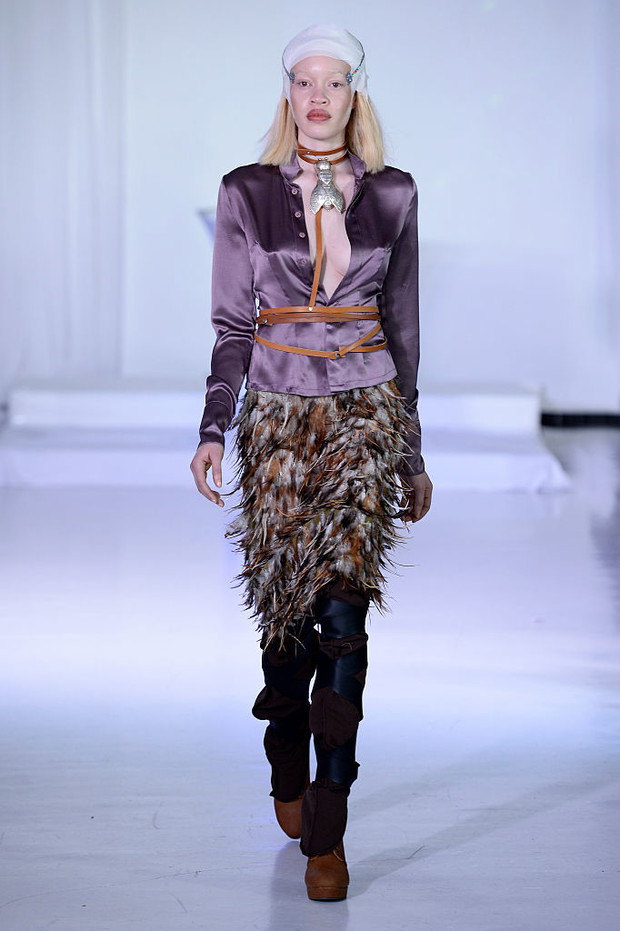 Nina Athanasiou - Runway - Mercedes-Benz Fashion Week Fall 2015
