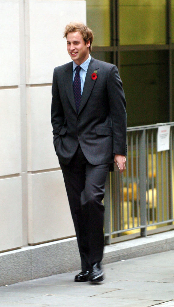 Prince William Arrives for Work Experience at HSBC in London - November 11, 2005