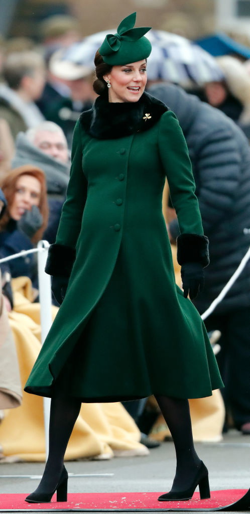 The Duke And Duchess Of Cambridge Attend The Irish Guards St Patrick's Day Parade