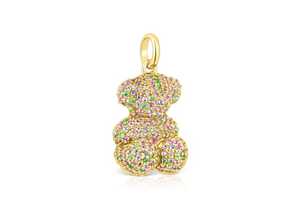 COLGANTE ORO 1ªLEY 16MM MULTI GEMAS