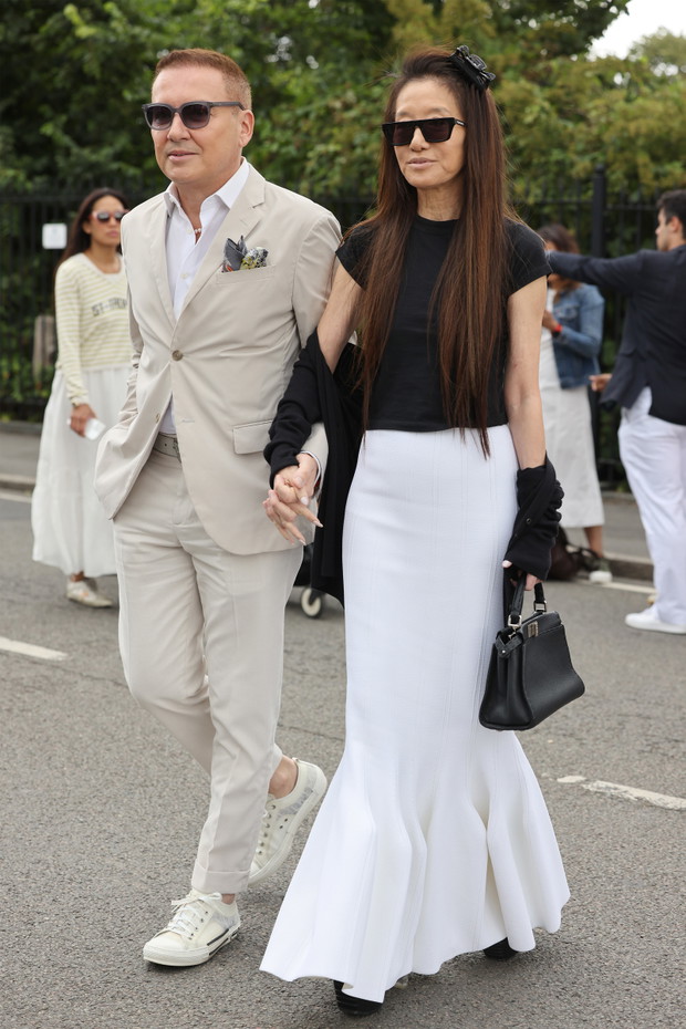 Celebrity Sightings At Wimbledon 2023 - Day 14