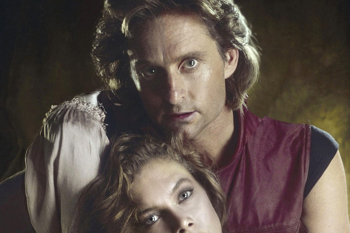 Kathleen Turner, Michael Douglas, sesja do „Romancing The Stone”, około 1984 roku - jamnik
