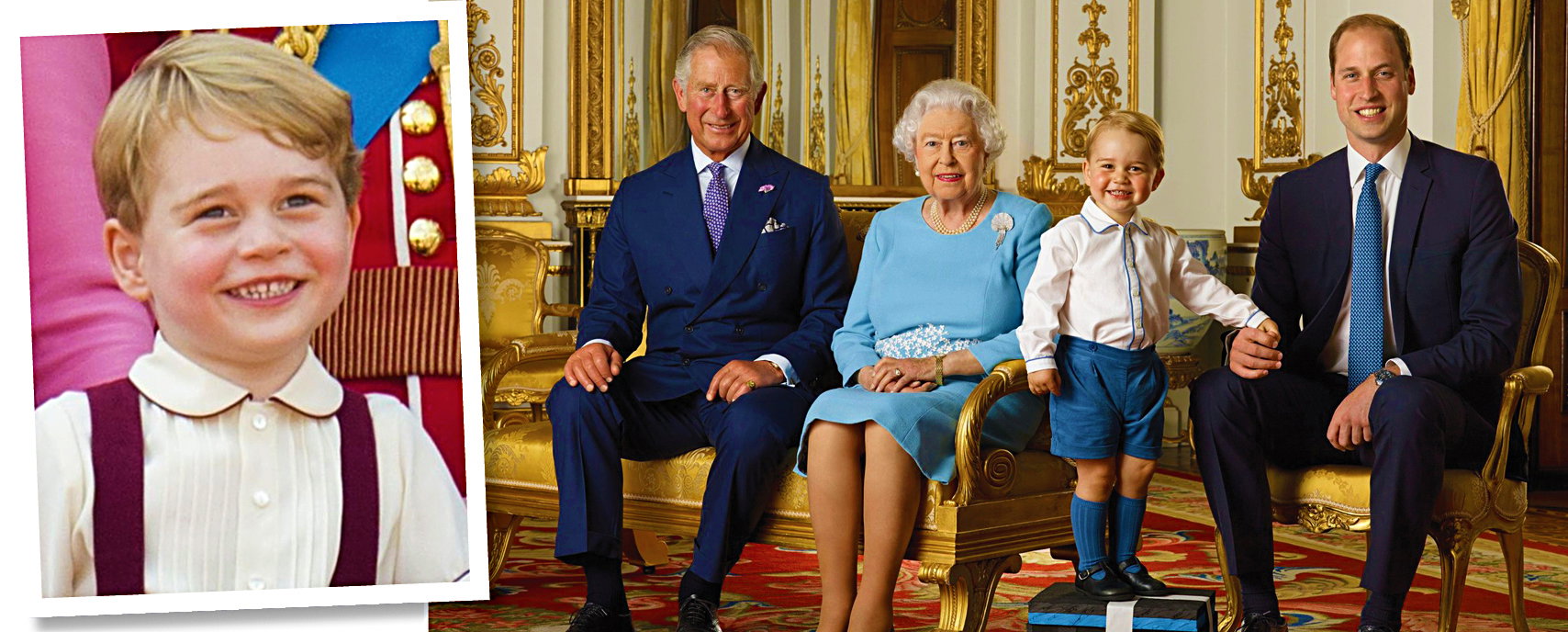 Królowa Elżbieta, książę Karol, książę William i książę George w obiektywie Annie Leibovitz