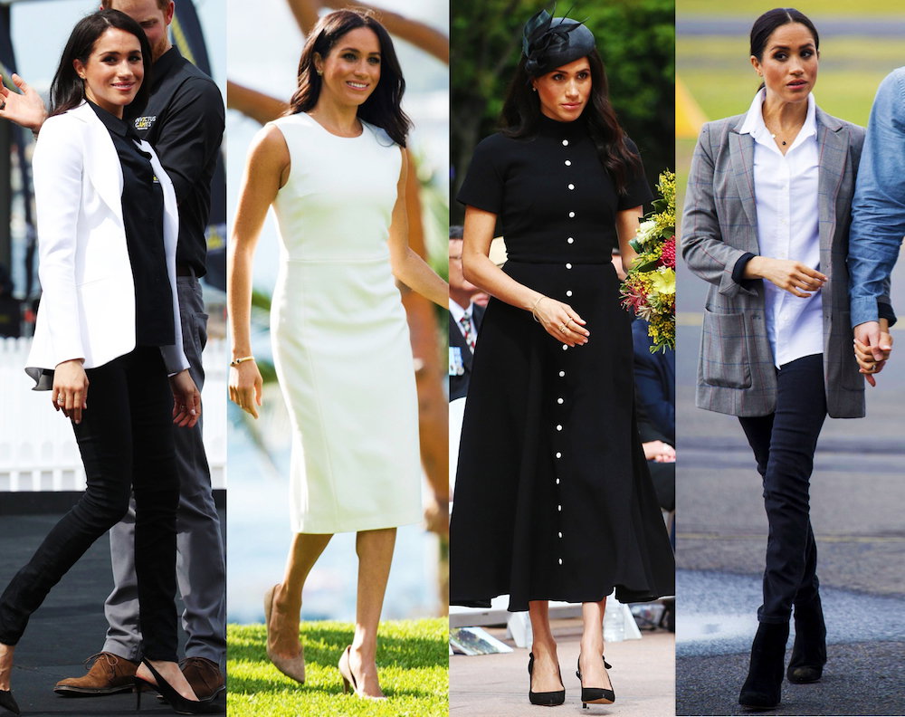 stylizacje księżnej Meghan podczas jej podróży do Australii