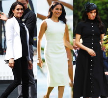 stylizacje księżnej Meghan podczas jej podróży do Australii