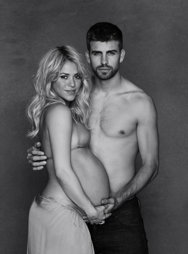 Ci??arna Shakira i Pique pozuj? dla UNICEFu