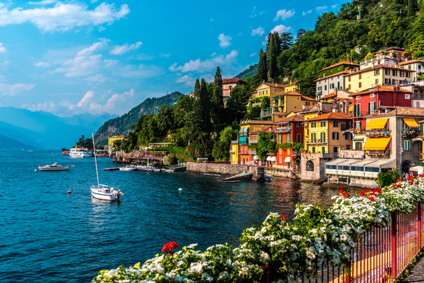 Varenna, small town on lake Como, Italy