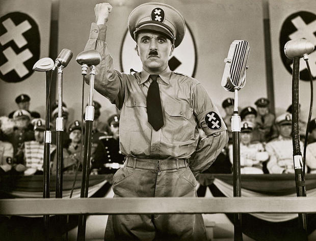Charlie Chaplin in The Great Dictator