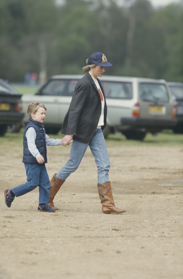 Diana And William At Polo