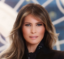 Official Portrait of First Lady Melania Trump