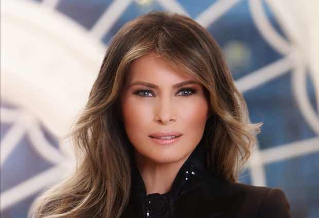 Official Portrait of First Lady Melania Trump