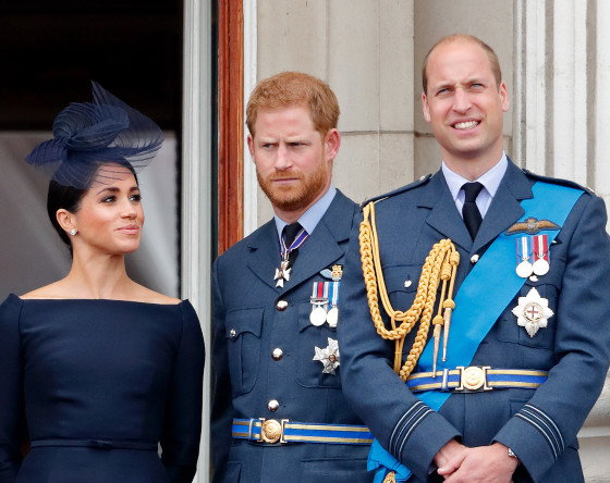 Księżna Meghan, książę Harry, książę William