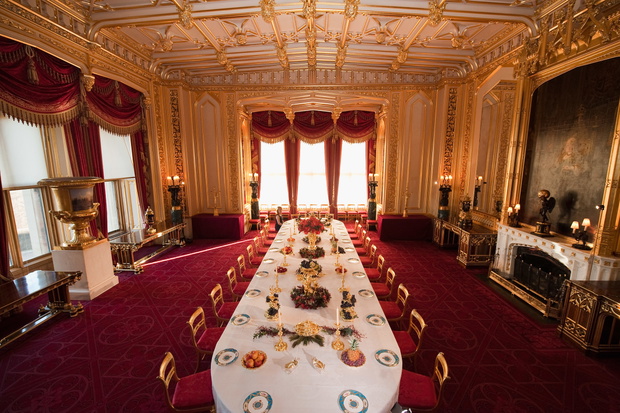 The State Dining Room Is Prepared For Festive Victorian Dessert Course