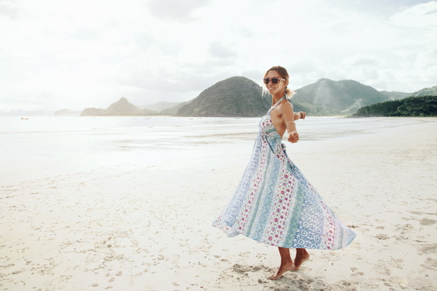 Boho beach style