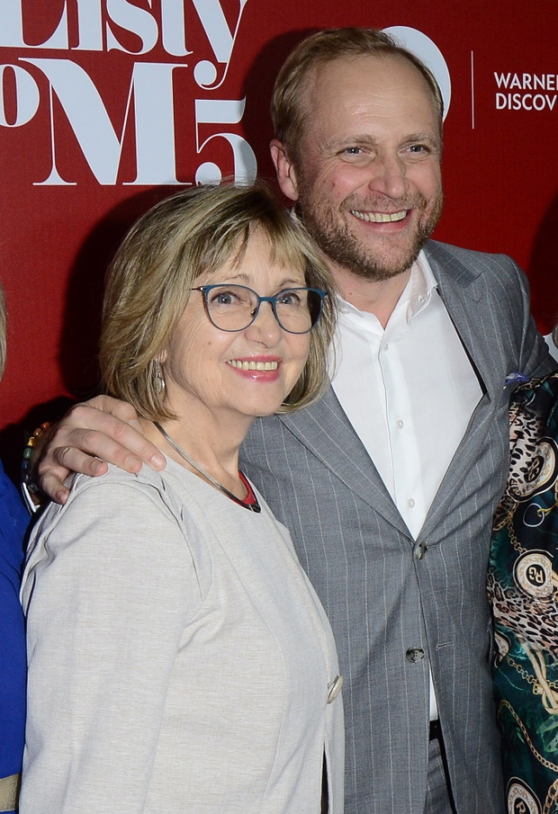 Piotr Adamczyk z mama