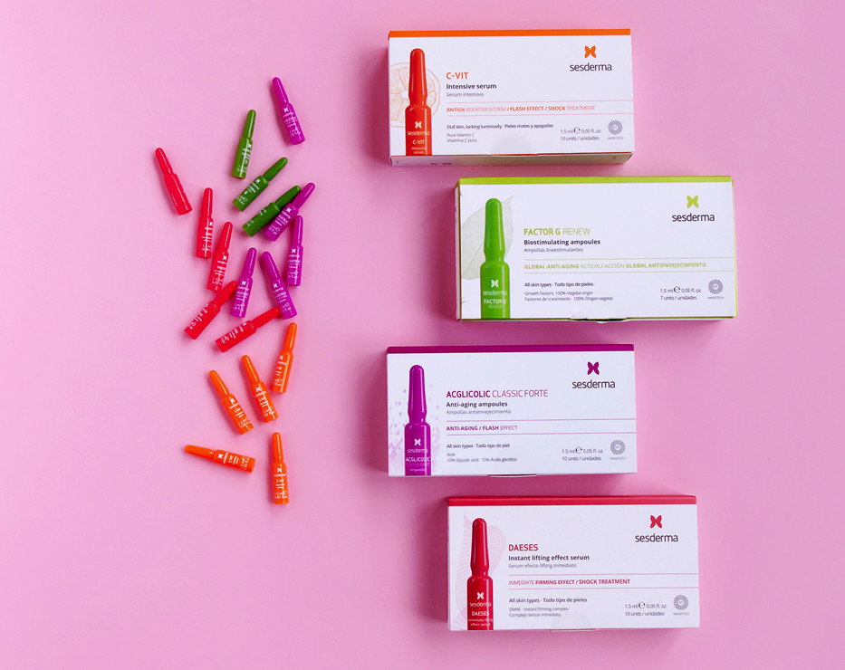 Ampułki Sesderma: cztery intensywne kuracje anti-age