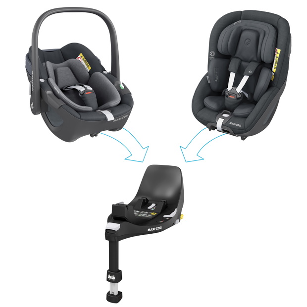 maxicosi; carseat; carseataccessory; familyfix360; black; clicka