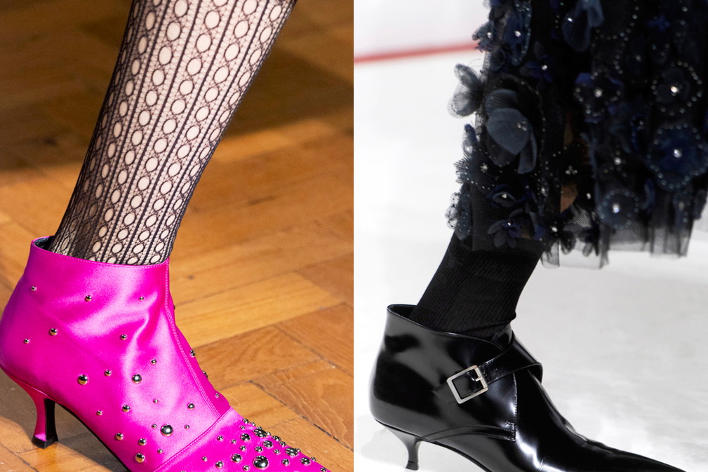 trendy z wybiegów, botki na jesień 2019