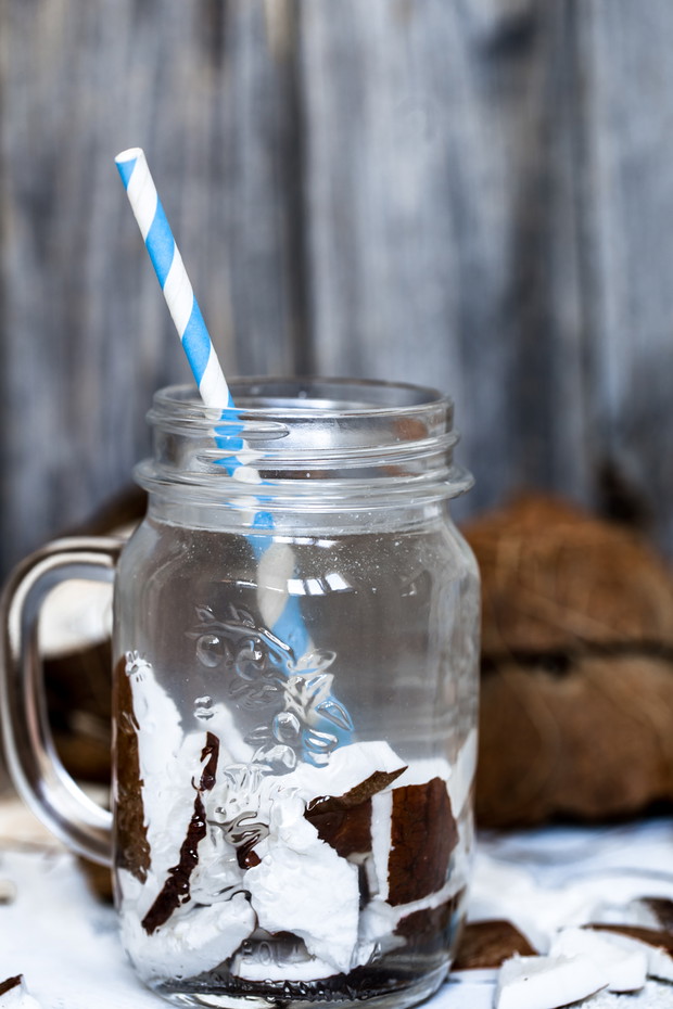 Summer coconut drink
