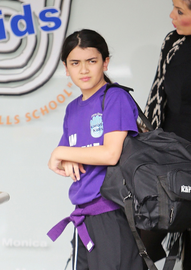 Blanket Jackson z fioletowym pasem karate