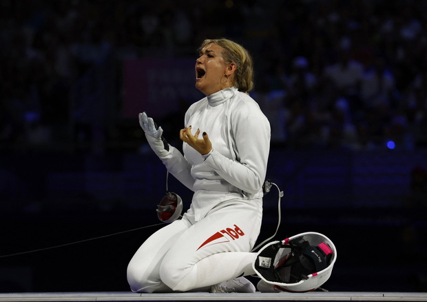 Fencing - Women's Epee Team Bronze Medal Match