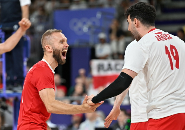 Paweł Zatorski, Marcin Janusz, mecz Polska-Słowenia, Igrzyska Olimpijskie Paryż 2024, 5