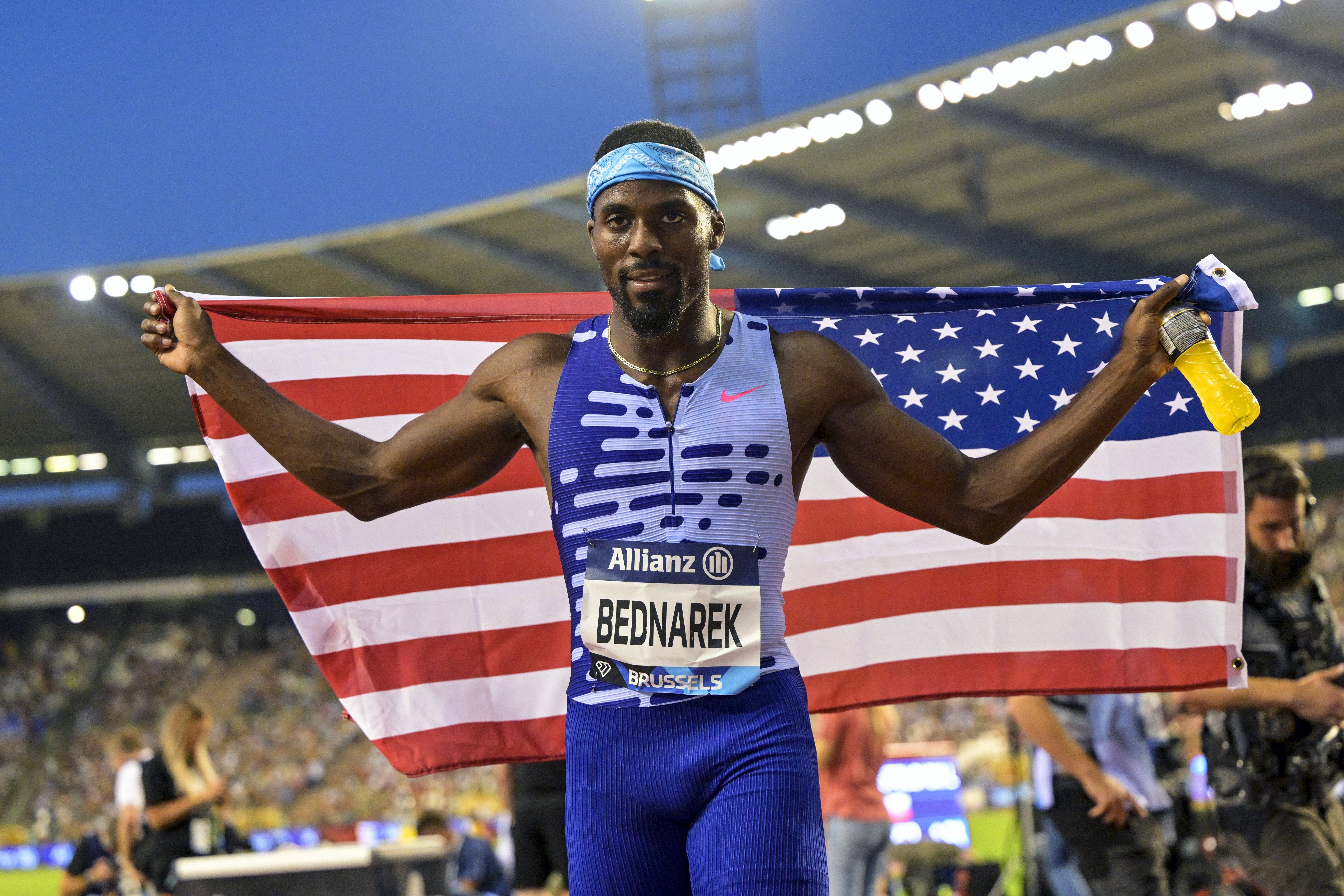 47th Memorial Van Damme meeting - Diamond League BRUSSELS, BELGIUM - SEPTEMBER 08 : Kenny Bednarek during the 47th Diamo