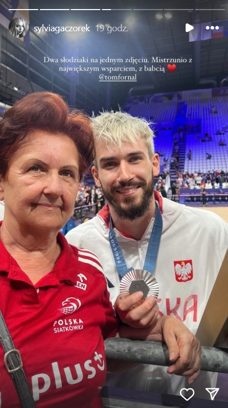 Tomasz Fornal z babcią
