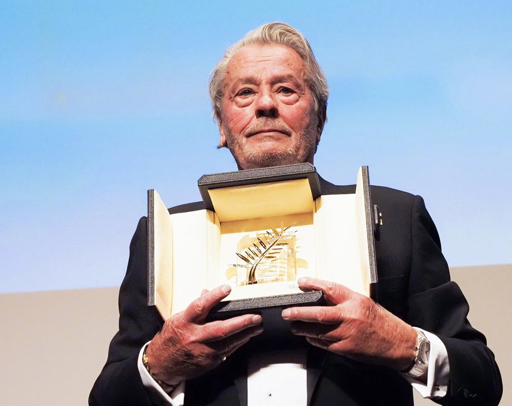 Alain Delon odebrał honorową Złotą Palmę w Cannes