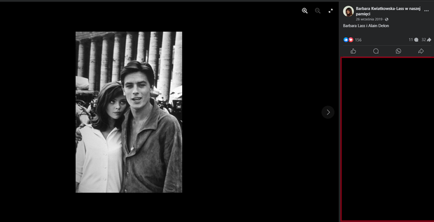 Barbara Kwiatkowska-Lass, Alain Delon