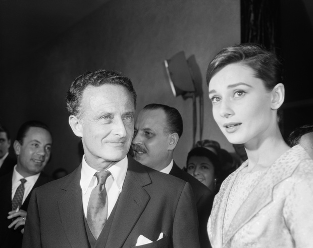 Fred Zinneman With Audrey Hepburn