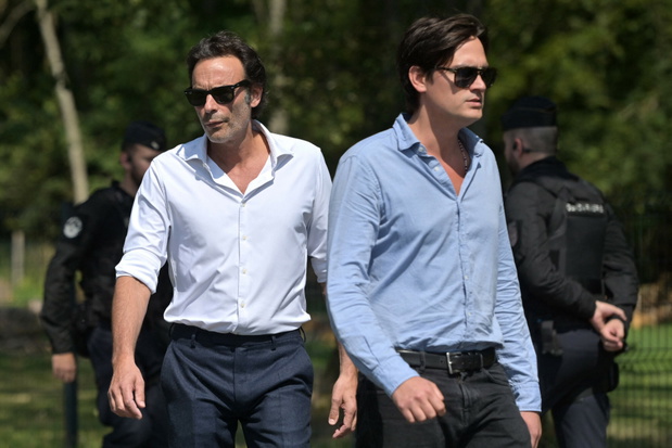 Pogrzeb Alaina Delona, synowie Anthony Delon i Alain-Fabien Delon, Francja, 24.08.2024 rok
