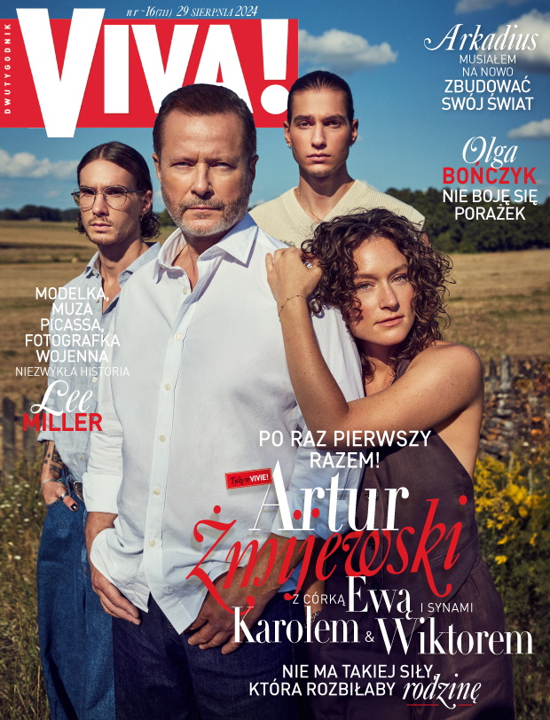 Ewa Żmijewska, Karol Żmijewski, Wiktor Żmijewski, Artur Żmijewski, Viva! 16/2024 okładka