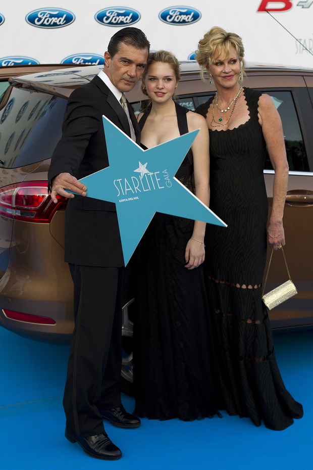 Antonio Banderas, Stella Banderas, Melanie Griffith, Starlite Gala 2012