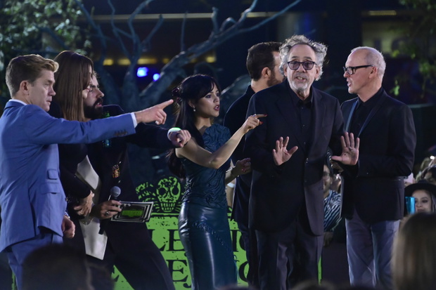 Tommy Harper, Monica Bellucci, Jenna Ortega, Justin Theroux, Tim Burton, Michael Keaton, Beetlejuice Beetlejuice, 2024