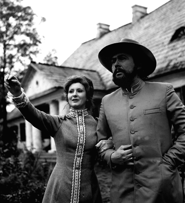Jadwiga Barañska i Jerzy Biñczycki w filmie Noce i dnie