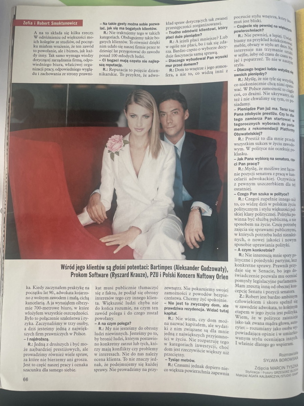 Zofia Smoktunowicz, Robert Smoktunowicz, Viva! 12/2001