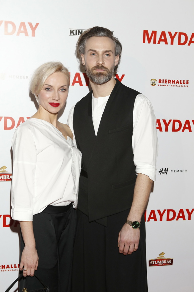 07.01.2020 Warszawa   Uroczysta premiera filmu Mayday,  Bartosz Porczyk, Ewelina Adamska-Porczyk