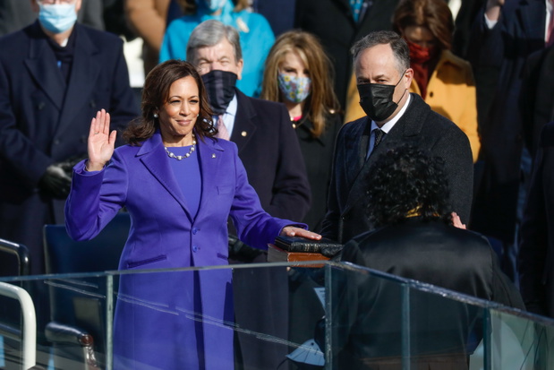 Kamala Harris na zaprzysiężeniu prezydenta Bidena