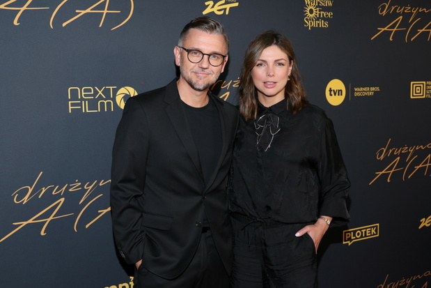 Karolina Gorczyca i Krzysztof Czeczot. Premiera filmu "Drużyna A(A)". Fot: Pawel Wodzynski/East News