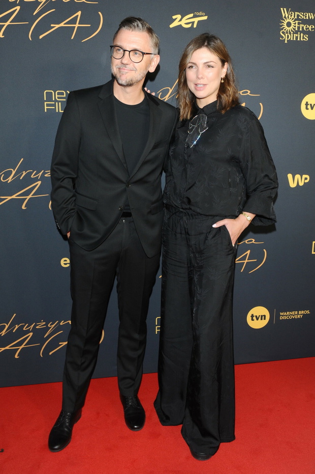 Karolina Gorczyca i Krzysztof Czeczot. Premiera filmu "Drużyna A(A)". Fot: Pawel Wodzynski/East News
