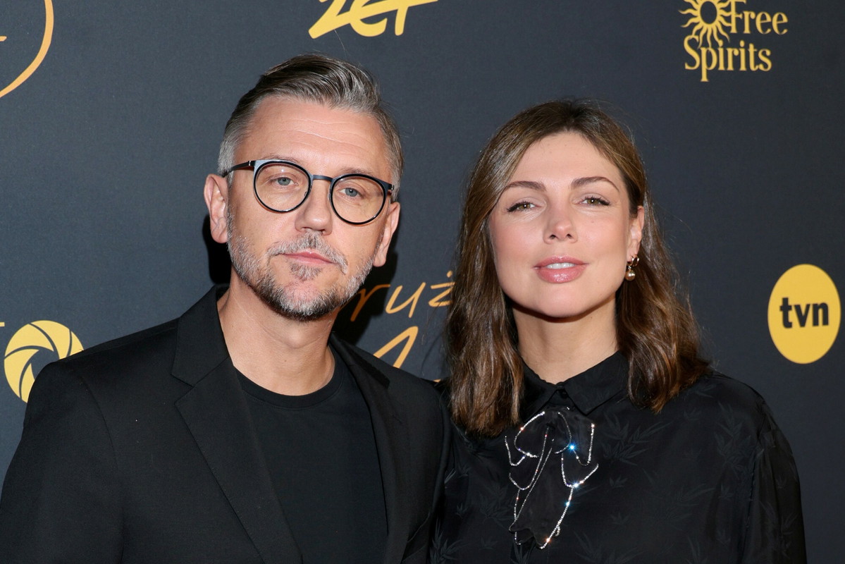 Karolina Gorczyca i Krzysztof Czeczot. Premiera filmu "Drużyna A(A)". Fot: Pawel Wodzynski/East News