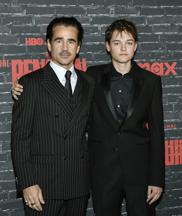 Colin Farrell, syn Henry Tadeusz Farrell, premiera serialu „The Penguin”, 17.09.2024 rok, Nowy Jork