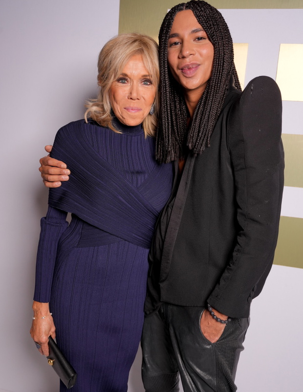 Brigitte Macron, Olivier Rousteing, pokaz Balmain, Paris Fashion Week, 25.09.2024 rok